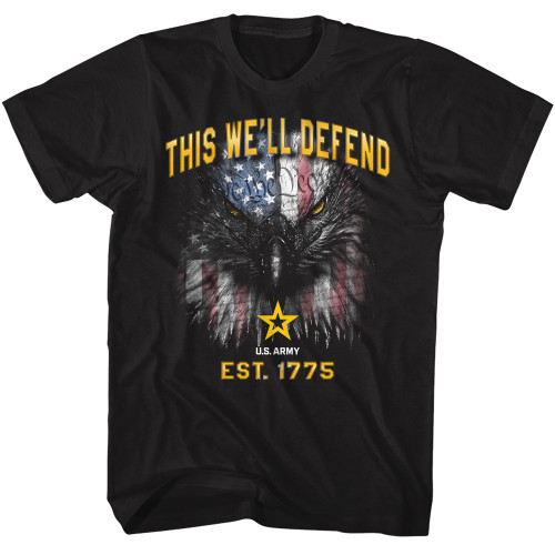 Army This Well Defend T-Shirt - Black