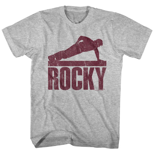 Rocky One Hand Push Up T-shirt - Gray