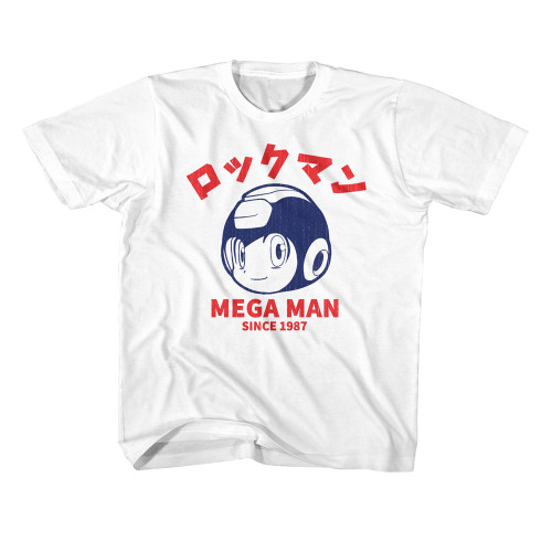 Mega Man Since1987 Youth T-Shirt - White