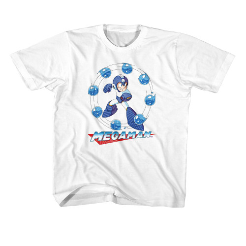 Mega Man Water Shield Youth T-Shirt - White