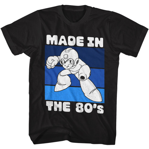 Mega Man Made In The 80's T-shirt - Black