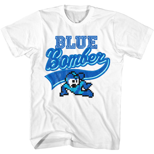 Mega Man Blue Bomber T-shirt - White