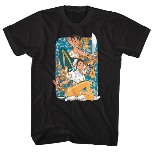 Street Fighter Dual Chun-Li T-Shirt Black