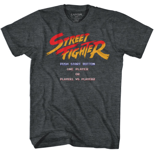 Street Fighter Start Screen T-shirt - Black