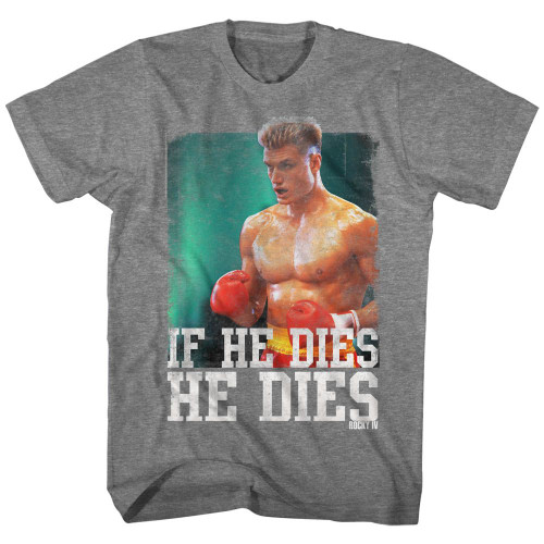 Rocky Dies Distressed T-shirt - Graphite