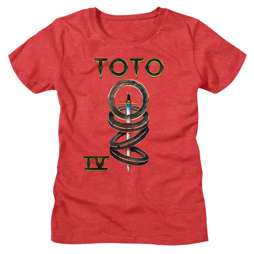 Toto IV Album Ladies T-Shirt - Red