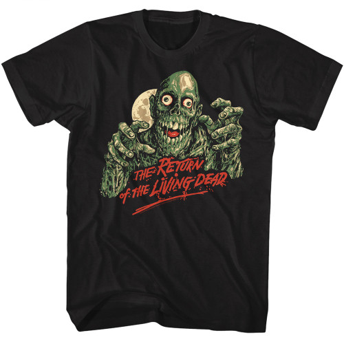 Return Of The Living Dead Zombie Moon T-Shirt - Black 