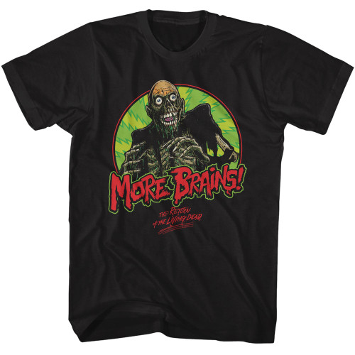 Return Of The Living Dead More Brains! T-Shirt - Black 