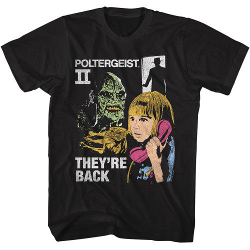 Poltergeist Carol Anne They're Back T-Shirt - Black 