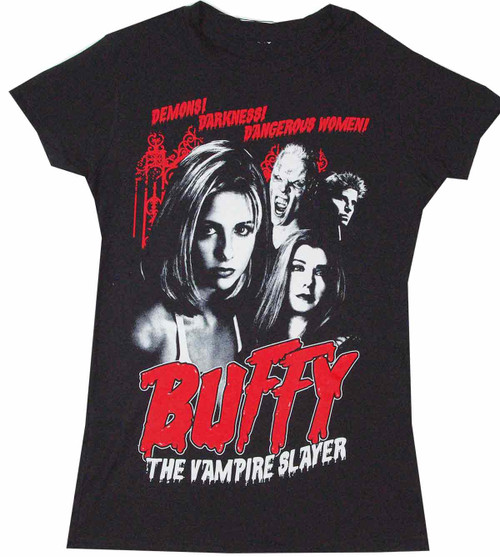 Buffy the Vampire Slayer Cult Poster Juniors T-Shirt