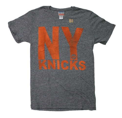 Women's New York Knicks Blue Flowy Cold Shoulder T-Shirt