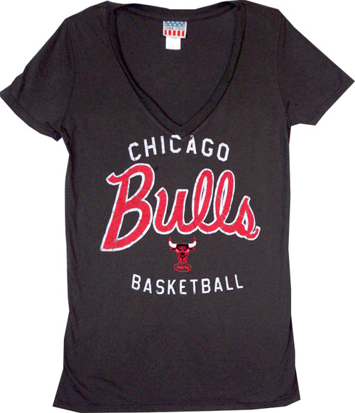NBA Chicago Bulls Women's Champion Tee T-Shirt by Junk Food