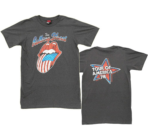 Rolling Stones Tour of America T-Shirt - Gray