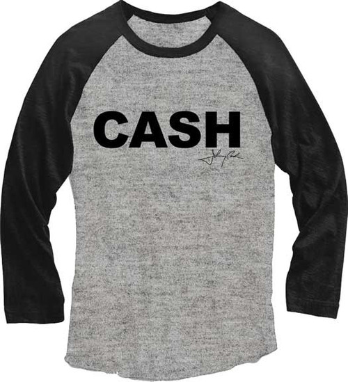 Johnny Cash Juniors Raglan T-Shirt