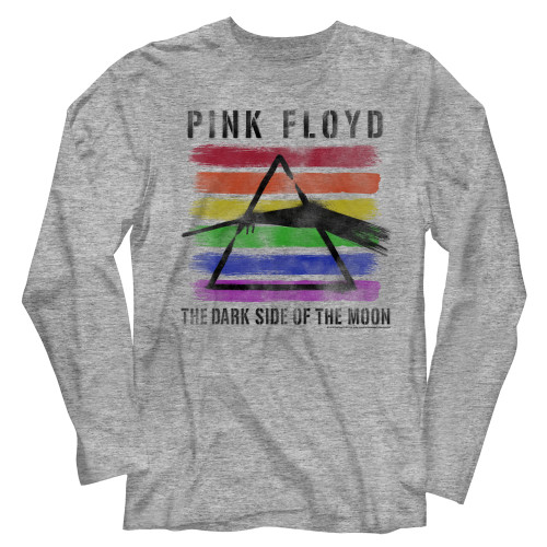 Pink Floyd Dark Side of the Moon Heather Gray LS T-Shirt