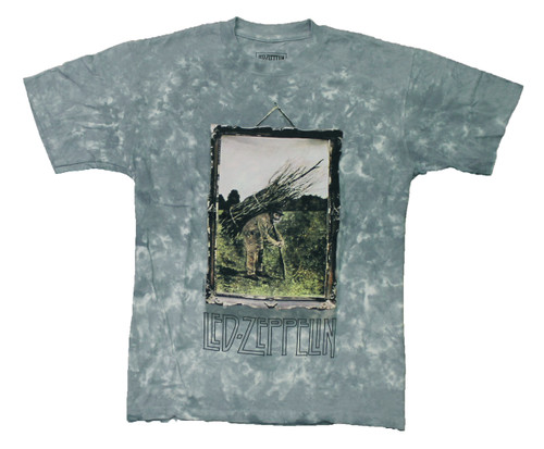 Led Zeppelin IV Album Art 2-sided Tie Dye T-Shirt  - front