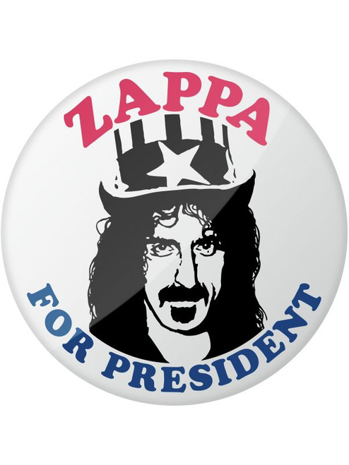 Frank Zappa For President Campaign Button