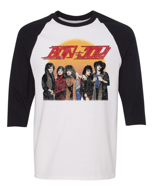 Bon Jovi Group Raglan T-Shirt*
