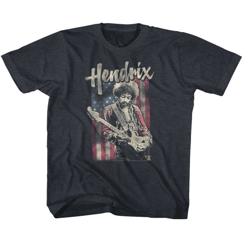 Jimi Hendrix Vintage Flag Youth T-Shirt