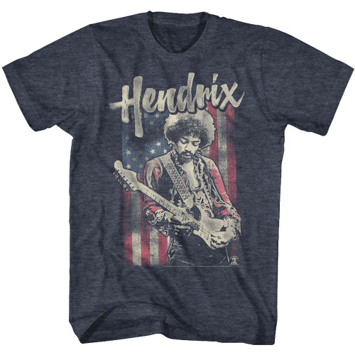 Jimi Hendrix Vintage Flag T-Shirt