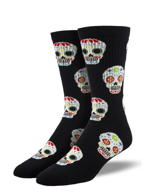 Candy Skull Athletic Socks