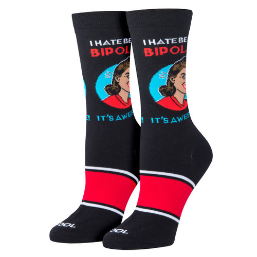 Women's Bipolar Crew Socks