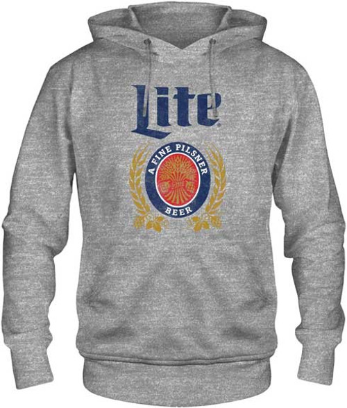 Miller Lite Distressed Logo Hoodie