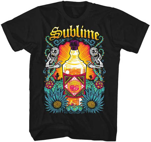 Women's Sublime - Sublime Sun - Crop Band T-Shirt - Black | Extra Large | Other UK