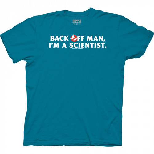 Ghostbusters "Back Off Man, I'm a Scientist" T-Shirt - Turquoise