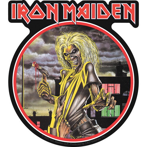 Iron Maiden Embroidered Cap with pinback buttons from Old School Tees