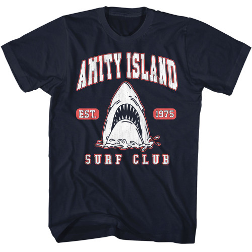 JAWS Surf Club Collegiate T-Shirt - Blue