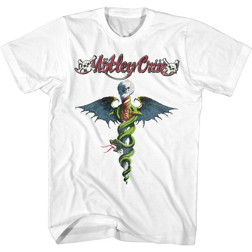 Motley Crue Dr Feelgood Album T-Shirt - White