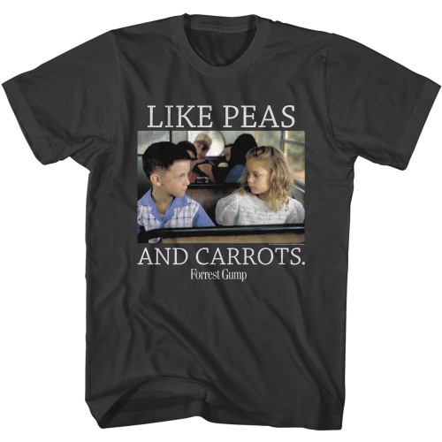 Forrest Gump Peas and Carrots T-Shirt - Gray