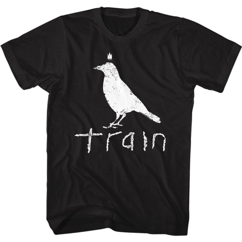 Train White Crow Logo T-Shirt - Black