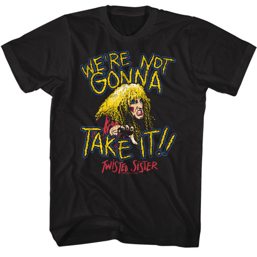 Twisted Sister Not Gonna Take It T-Shirt - Black