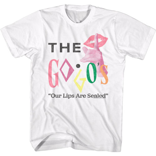 The Go-Go's Lips Are Sealed T-Shirt - White