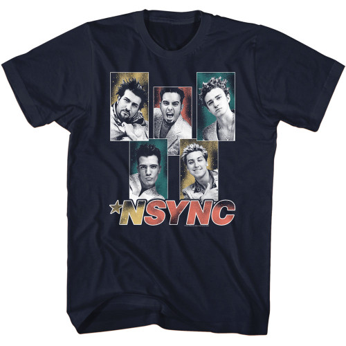 NSYNC Sparkly Boxes T-Shirt - Blue