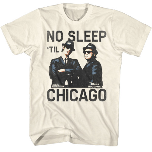 The Blues Brothers No Sleep 'Til Chicago T-Shirt - Tan