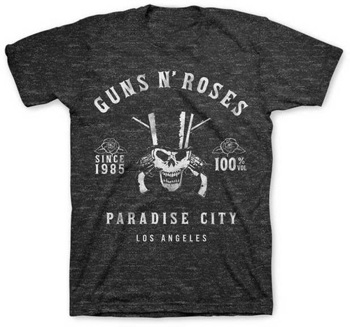 Guns N Roses Paradise City T-Shirt - Gray