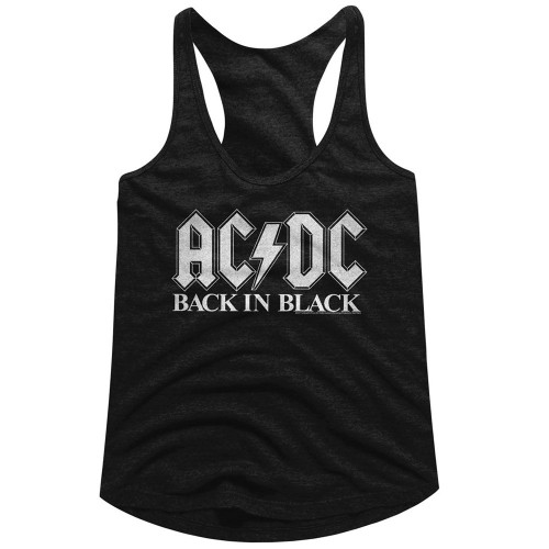 AC/DC White Logo Women's Tank Top - Black
