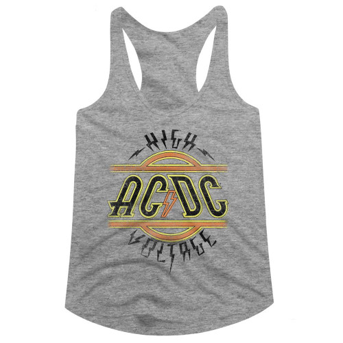 AC/DC Voltage Women's Tank Top - Gray