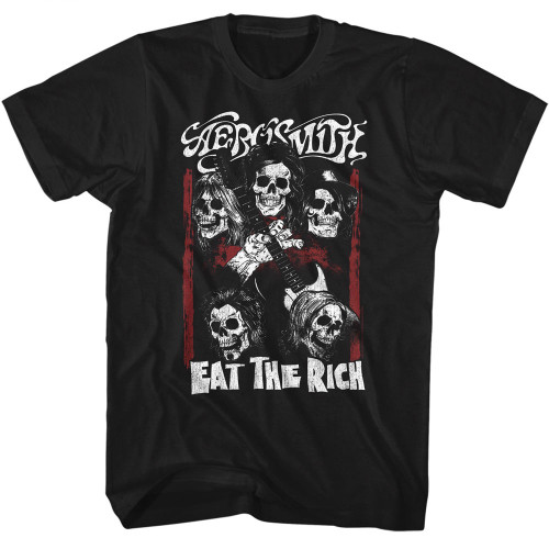 Aerosmith Eat The Rich T-Shirt - Black