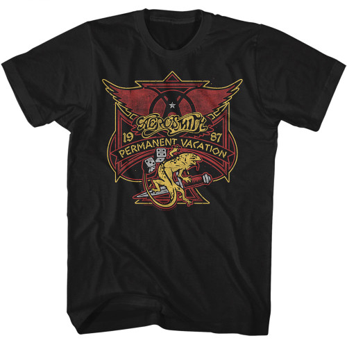 Aerosmith Permanent Vacation T-Shirt - Black