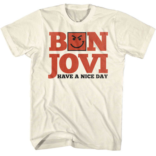 Bon Jovi Have A Nice Day T-Shirt - Natural 