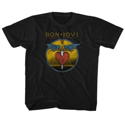 Bon Jovi Bad Name Youth T-Shirt - Black