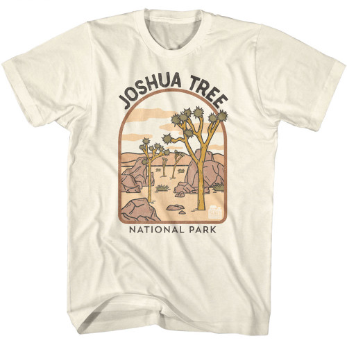 National Parks Foundation Joshua Tree Illustration T-Shirt - Tan