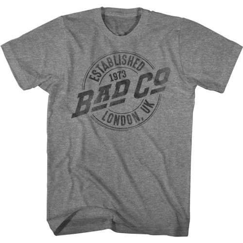 Bad Company Est 1973 London T-Shirt - Gray