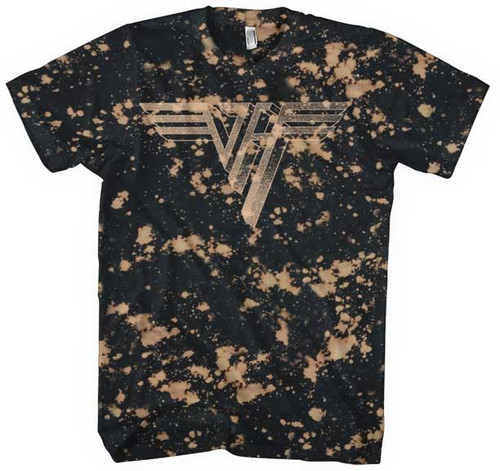 Van Halen Classic Bleach Dye T-Shirt