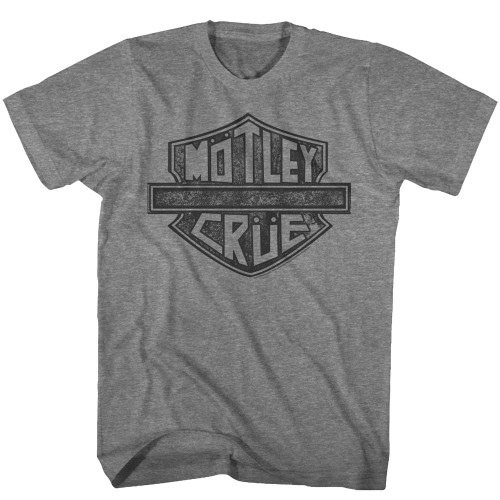 Motley Crue Signature Crest T-Shirt - Gray