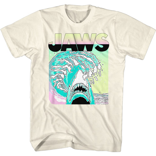 JAWS Neon Wave T-Shirt - Tan